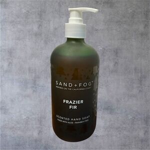 Sand + Fog Hand Soap 15.7oz Green New Frazier Fir Scented Aloe Paraben Free